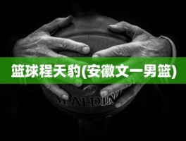 篮球程天豹(安徽文一男篮)