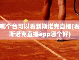 哪个台可以看到斯诺克直播(看斯诺克直播app哪个好)