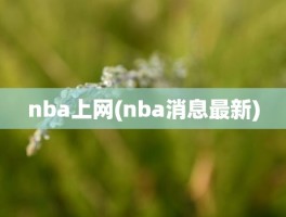 nba上网(nba消息最新)