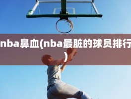 nba鼻血(nba最脏的球员排行)