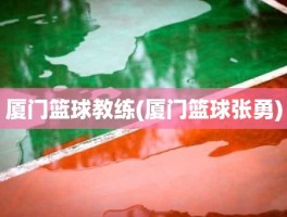 厦门篮球教练(厦门篮球张勇)