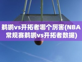 鹈鹕vs开拓者哪个厉害(NBA常规赛鹈鹕vs开拓者数据)