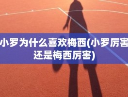 小罗为什么喜欢梅西(小罗厉害还是梅西厉害)