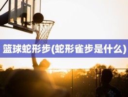 篮球蛇形步(蛇形雀步是什么)