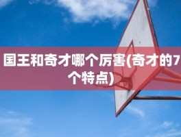 国王和奇才哪个厉害(奇才的7个特点)