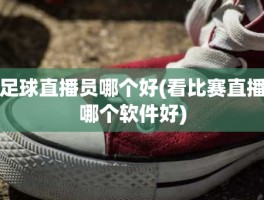 足球直播员哪个好(看比赛直播哪个软件好)