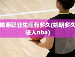 姚明职业生涯有多久(姚明多久进入nba)