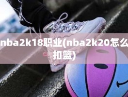 nba2k18职业(nba2k20怎么扣篮)