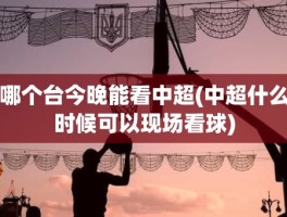 哪个台今晚能看中超(中超什么时候可以现场看球)