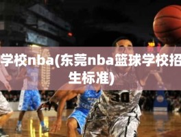 学校nba(东莞nba篮球学校招生标准)