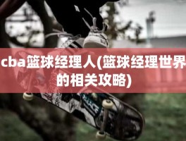 cba篮球经理人(篮球经理世界的相关攻略)