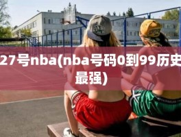 27号nba(nba号码0到99历史最强)