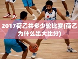 2017荷乙共多少轮比赛(荷乙为什么出大比分)