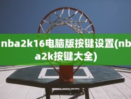 nba2k16电脑版按键设置(nba2k按键大全)