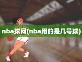 nba球网(nba用的是几号球)