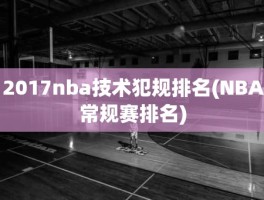 2017nba技术犯规排名(NBA常规赛排名)