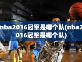 nba2016冠军是哪个队(nba2016冠军是哪个队)