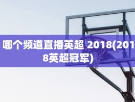 哪个频道直播英超 2018(2018英超冠军)