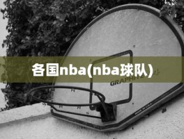 各国nba(nba球队)