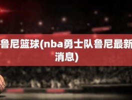 鲁尼篮球(nba勇士队鲁尼最新消息)