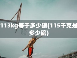 113kg等于多少磅(115千克是多少磅)