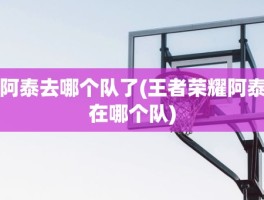 阿泰去哪个队了(王者荣耀阿泰在哪个队)