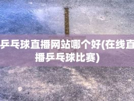 乒乓球直播网站哪个好(在线直播乒乓球比赛)