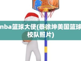 nba篮球大使(蔡徐坤美国篮球校队照片)