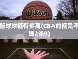 篮球球框有多高(CBA的框是不是2米9)