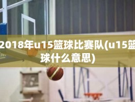 2018年u15篮球比赛队(u15篮球什么意思)