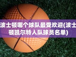 波士顿哪个球队最受欢迎(波士顿凯尔特人队球员名单)