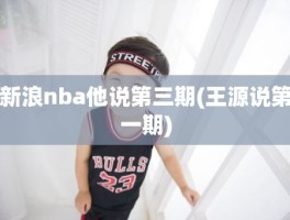 新浪nba他说第三期(王源说第一期)