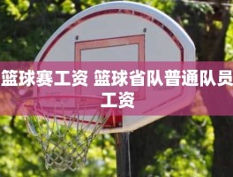 篮球赛工资 篮球省队普通队员工资