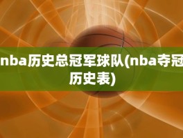 nba历史总冠军球队(nba夺冠历史表)