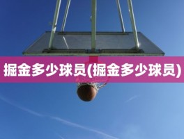 掘金多少球员(掘金多少球员)