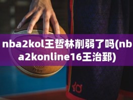 nba2kol王哲林削弱了吗(nba2konline16王治郅)