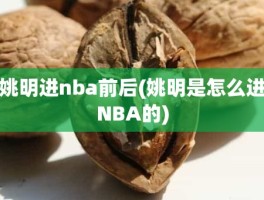 姚明进nba前后(姚明是怎么进NBA的)