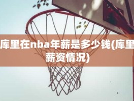 库里在nba年薪是多少钱(库里薪资情况)