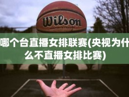 哪个台直播女排联赛(央视为什么不直播女排比赛)