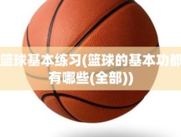 篮球基本练习(篮球的基本功都有哪些(全部))