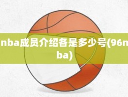 nba成员介绍各是多少号(96nba)