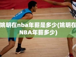 姚明在nba年薪是多少(姚明在NBA年薪多少)