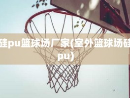 硅pu篮球场厂家(室外篮球场硅pu)