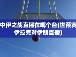 中伊之战直播在哪个台(世预赛伊拉克对伊朗直播)