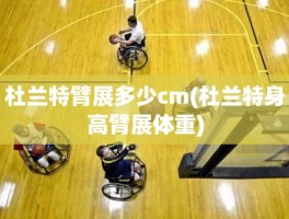杜兰特臂展多少cm(杜兰特身高臂展体重)