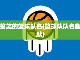 搞笑的篮球队名(篮球队队名幽默)