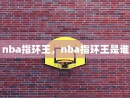 nba指环王，nba指环王是谁