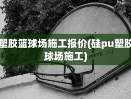 塑胶篮球场施工报价(硅pu塑胶球场施工)