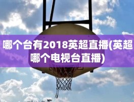 哪个台有2018英超直播(英超哪个电视台直播)