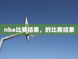 nba比赛结果，的比赛结果